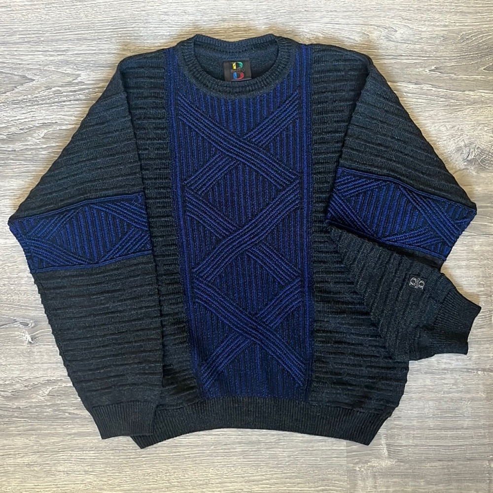 BAFFO Italian Wool Blend Pullover Sweater Men Size L